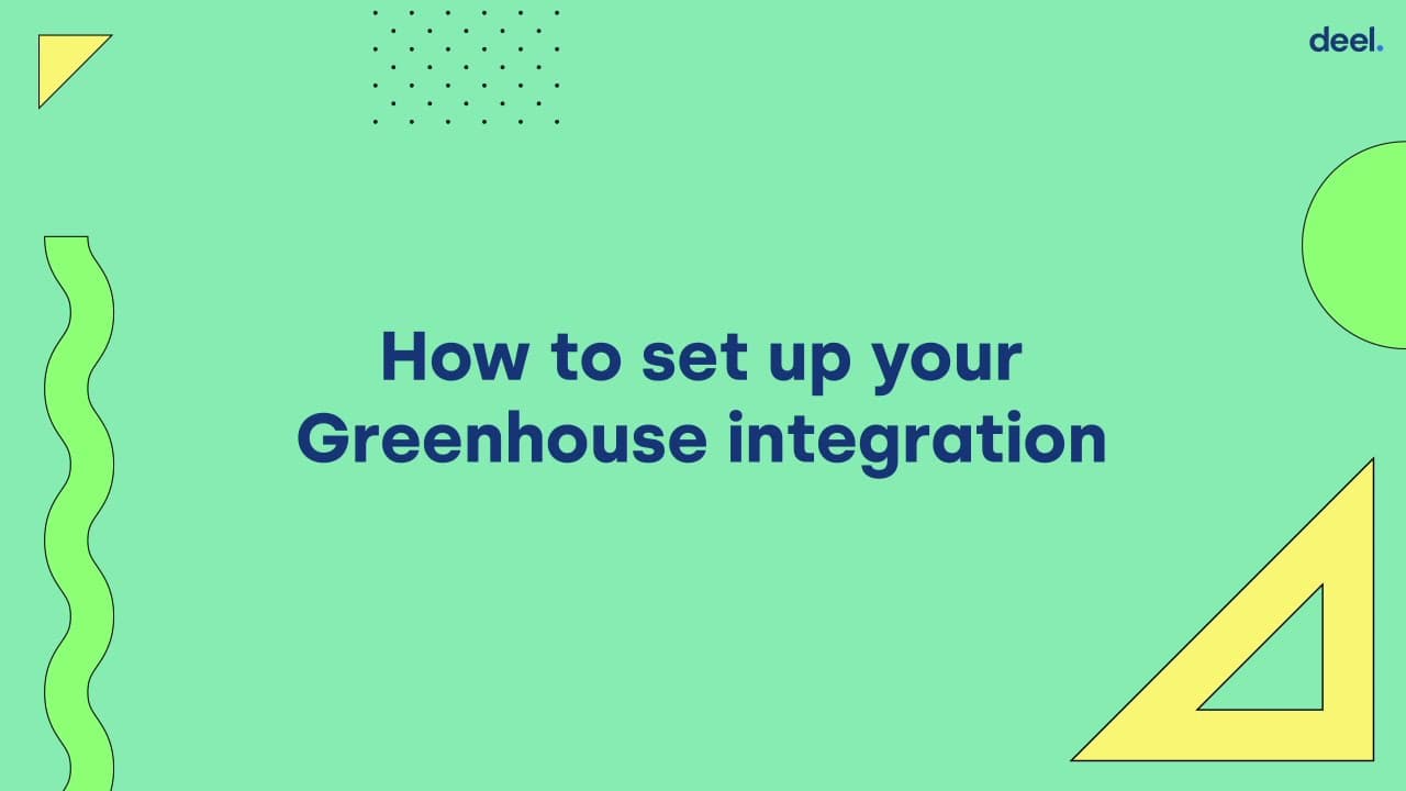 Greenhouse + Deel integration demo
